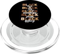 Black Love Joy Excellence Pride History Month pour Femmes, Hommes et Enfants PopSockets PopGrip pour MagSafe