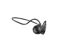 (Black)M-1 Back-mounted Touch Noise Reduction Bone Conduction Bluetooth Earphone with Detachable Microphone