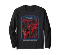 Black Magic Animal Rescue Red Retro Funny Adult Humor Manche Longue