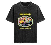 Black Magick SS Rainbow Nights T-Shirt Printed Tee Graphic Top for Men Black Shirt M