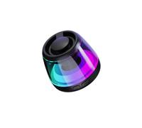 (Black)Magnetic Bluetooth speaker RGB mini portable speaker magnetic phone holder ring wireless sound box Bluetooth speaker tower