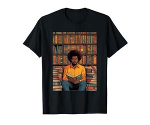 Black Man Reading Book Literary Black History T-Shirt