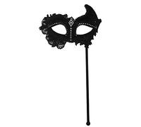Black Mask + Lace On Stick