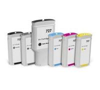 Black Matt Compa HP Designjet T1500, T2500, T920-130Ml #727