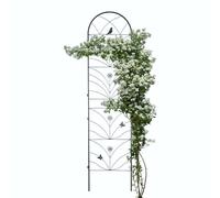 Black Metal Garden Trellis Ensemble de 2 Treillis de Plantes extérieures pour Les Plantes, Les Fleurs et Les vignes Support décoratif pour Les Jardins et Les patios