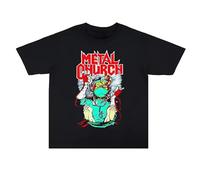 Black Metal Rock Band Metal Church T-Shirt Black 3XL