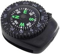 Black Micro Wrist Compass Orienteering Small | Watch Band Portabal Or Bracelet Compasses with Rotating Bezel for Hiking, Backpacking, and Survival Navigation Sports Technology