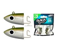 Black Minnow Fiiish 120 Jig Heads (Deep Jighead - 37g - Kaki)