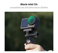 Black-Mist Filter 1/4 Diffusion Snap-On Compatible With Dji 0smo Action 3/4/5 Pro Hd Nano Coatings Waterproof Anti Scratch Light Noir