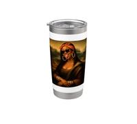 Black Mona Lisa Afro American Women Afro Black Diva Gobelet isotherme en acier inoxydable double paroi