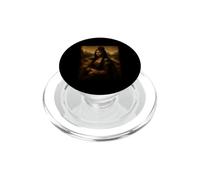 Black Mona Lisa Afro Black Diva Juneteenth Afro-Américaine PopSockets PopGrip pour MagSafe