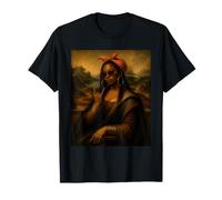 Black Mona Lisa Afro Black Diva Juneteenth Afro-Américaine T-Shirt