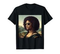 Black Mona Lisa Black History Month Afro Afro-américain T-Shirt