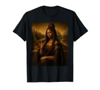 Black Mona Lisa Juneteenth African Roots Black Diva Afro T-Shirt