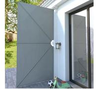 ""Black Month"" Auvent latéral pliable de terrasse Gris 400 x 200 cm LL2622