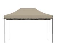 ""Black Month"" Tente de réception/Tonnelle - BURKE - pliable desgin - escamotable - taupe 410x279x315 cm LV109