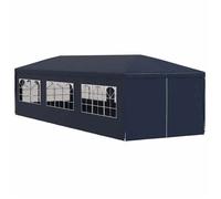 ""Black Month"" Tonnelle Pliante - BURKE - Tente/Barnum Anti-UV - 3 x 9 m Bleu LV724