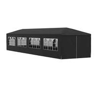 ""Black Month"" Tonnelle Pliante - BURKE - Tente/Barnum Anti-UV - 3x12 m anthracite LV667