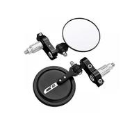 (Black)Motorcycle Mirrors 3 Inch Round Folding Bar End Side Mirrors For Honda Cb125r Cb650r Cb190r Cb250r Cb300r Cb400 Cb500x Cb1000r