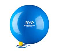 Black Mountain Static Strength Exercise Stability Ballon de Gymnastique avec Pompe Unisexe, Bleu, 85 cm