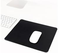 Black Mouse Pad 240 x 200 mm Non-Slip Desk Mat Ideal for Laptop Home Office and Office Improves Speed and Accuracy for All Types of Mouse Rubber Base