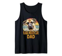 Black Mouth Cur Dog Dad Retro Vintage Mes Chiens sont Mon Cardio Débardeur