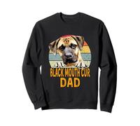 Black Mouth Cur Dog Dad Retro Vintage Mes Chiens sont Mon Cardio Sweatshirt