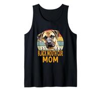Black Mouth Cur Dog Mom Retro Vintage Mes Chiens sont Mon Cardio Débardeur
