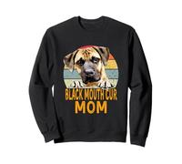 Black Mouth Cur Dog Mom Retro Vintage Mes Chiens sont Mon Cardio Sweatshirt