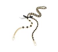 (Black, Multicolor) Crossbody Phone Lanyard Metal Phone Charm Cell Phone Chain Strap, Total Length: 120cm - Light Pink