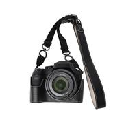 (Black,Multicolor)For Panasonic Lumix FZ80D Camera Case with Shoulder Strap Large Cutout Litchi Texture PU Protective