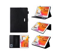 (Black) Multiple Viewing Foldable Stand Leather Wallet Tablet Case for iPad 10.2 (2021)/(2020)/(2019)/Pro 10.5-inch (2017)/Air 10.5 inch (2019)