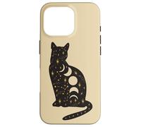Black Mystical Cat Lover Astrology Celestial Theme Coque pour iPhone 16 Pro