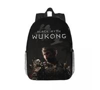 Black Myth : Wu Kong pour filles garcons sac à dos etudiant grande capacité sac à dos léger et étanche 15 pouces Noir