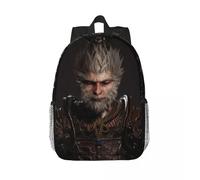 Black Myth : Wu Kong Sac à dos léger à imprime motif tendance 15 pouces Noir
