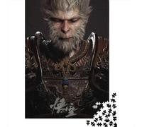 Black Myth: Wukong Puzzle Bois, Jin Gu Bang Puzzles, Journey to The West Puzzle, Art DIY Jeux D'adresse, Cadeau pour Les Amis Ou Les Amants, Jin Gu Bang Puzzle 1000pcs