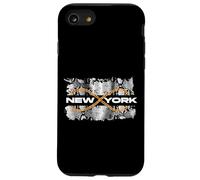 Black New York City Fashion Design, New York Illustration Coque pour iPhone SE (2020) / 7/8