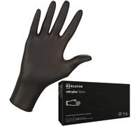 Black Nitrile Gloves,Size: Xl-100 Pieces,Disposable Gloves,Protective Gloves,Powder Free,Opaque Black Colour,Textured On Fingertips,Latex Free