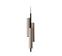 Black Note Triplet Suspension LED Lampe pendentif LZF Lamps Noir mat Gris Dimmbar 0-10V - BKNT TR S BK 29 DIM0-10V