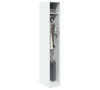 ""Black November"" Garde-robe - Armoire à Vêtements Blanc 30x50x200 cm - Bois d'ingénierie CC2397774