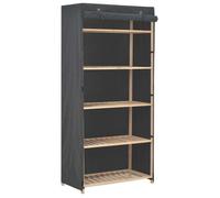 ""Black November"" Garde-robe - Armoire à Vêtements Gris 79 x 40 x 170 cm - Tissu CC9209388