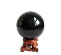 Black Obsidian Crystal Balls for Fengshui, Meditation, Crystal Healing, Divination, Home Decoration, Black Magic Crystal Sphere