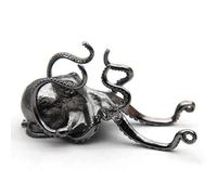 (Black) Octopus-Holder Golden Animal Shape Cell Phone Holder Desk Phone Stand Art Work