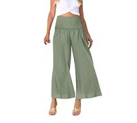 Black of Friday 2024 Pantalon Patte D'Elephant Femme Noir Pantalon Souple Femme Blanc Collant Haute Resistance Pantalon Palazzo Viscose My Orders Placed Lightning Deals of Today