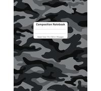 Black Ops Composition Notebook: College Ruled, 110 Pages, 7.5 x 9.25 in