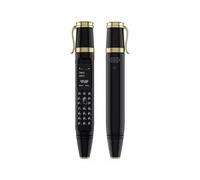 (Black)Original Mobile Cell Phone Pen Fan Three In 1 Multifunction Bluetooth Call Dial Recorder Magic Voice Dual Card MP3 Player Camera