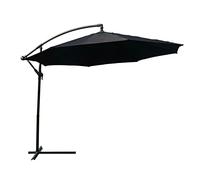 Black Outdoor Garden Parasol Sun Shade Cantilever Hanging Patio Umbrella