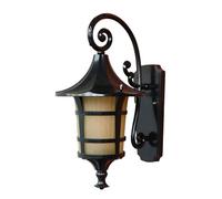 Black Outdoor Wall Sconce Antique Wall Lantern Waterproof Wall Light E27 Decoration Illumination Light Fixture With Antique Glass Lampshade For Patio Balcony Gate Villa Garden Corridor