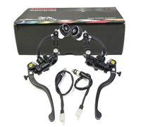 Black Pair New Pompe D'embrayage Universelle Pour Moto, Maître-Cylindre, Poignée De Levier, Frein À Disque, Yamaha, Kawasaki, Suzuki, 22mm, 17.5mm ""Nipseyteko