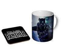 Black Panther Awesome Tasse à café en céramique + dessous-de-verre Coffret cadeau